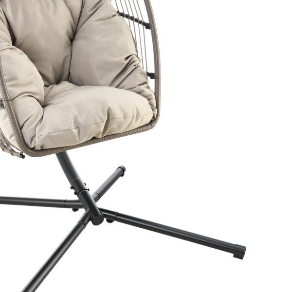 Hängesessel in schwarz / beige – Bild 9