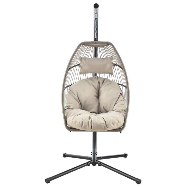 Hängesessel in schwarz / beige – Bild 2