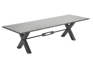 New Castle Tisch 240 x 100 x H78 cm perlgrau satiniert