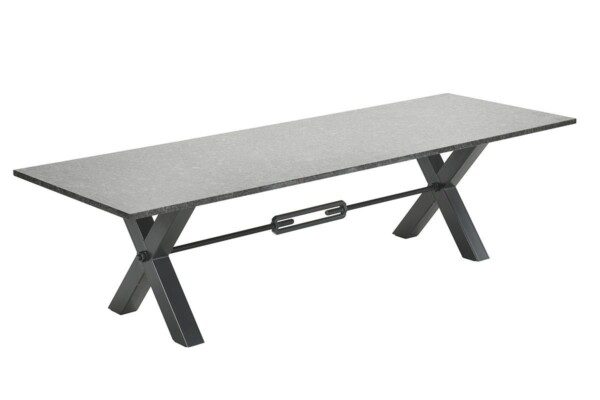 New Castle Tisch 240 x 100 x H78 cm perlgrau satiniert