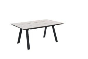 Nevada Dining Tisch 205 x 100 cm carbon black / light teak imowood