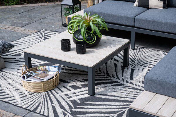 Nicolle Lounge Set carbon black / mystic grey / light teak immowood – Bild 6