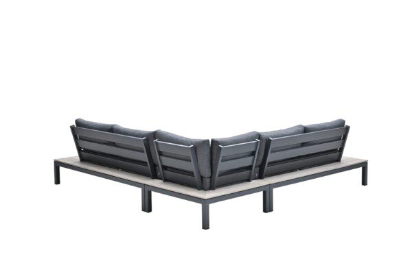 Nicolle Lounge Set carbon black / mystic grey / light teak immowood – Bild 11