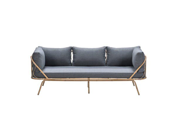 Cleopatra Bank L220 alu bamboo look / mystic grey