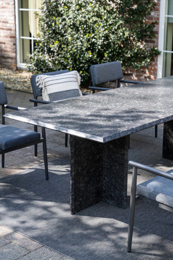 Opal Dining Tisch 240 x 100 x H75 cm perlgrau satiniert – Bild 5
