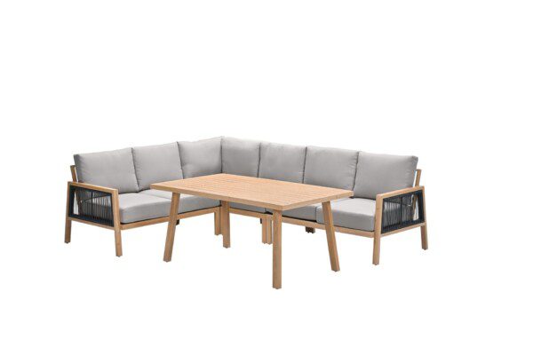Decala Lounge alu light teak / taupe – Bild 2