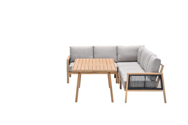 Decala Lounge alu light teak / taupe – Bild 3