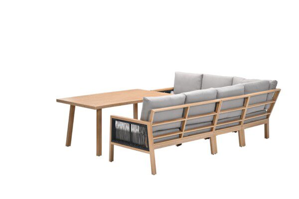 Decala Lounge alu light teak / taupe – Bild 4