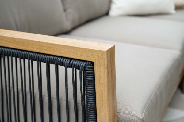 Decala Lounge alu light teak / taupe – Bild 6