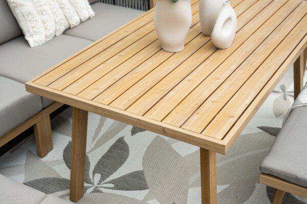 Decala Lounge alu light teak / taupe – Bild 9