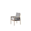 Decala Dining Stuhl alu light teak / taupe