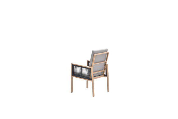 Decala Dining Stuhl alu light teak / taupe – Bild 4