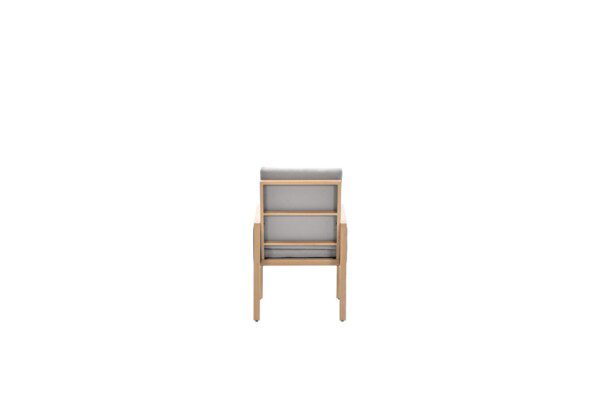 Decala Dining Stuhl alu light teak / taupe – Bild 5