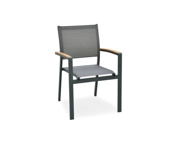 Lido Stuhl anthrazit / taupe-grau