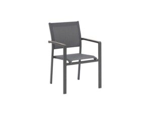 Lilly Stuhl HPL anthrazit / schwarz-grau / steingrau