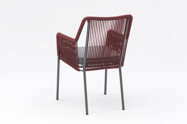 Andros Stuhl anthrazit / rot – Bild 2