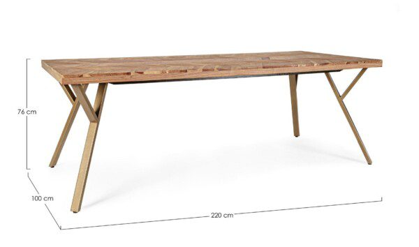 RAIDA Tisch 220 x 100 x 76 cm – Bild 7