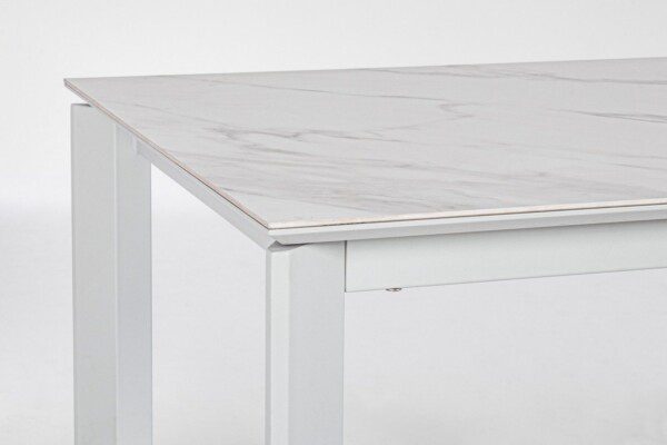 BRIVA weiß-hellgrau 160 - 220 x 90 x H76 cm – Bild 5