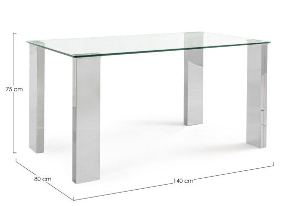 NEW ARLEY silber 140 x 80 x H75 cm – Bild 6