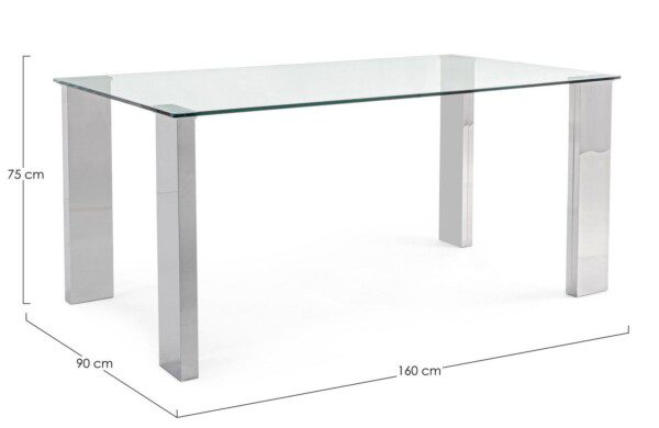 NEW ARLEY silber 160 x 90 x H75 cm – Bild 5