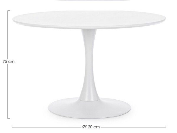 BLOOM weiß Ø 120 x H75 cm – Bild 3