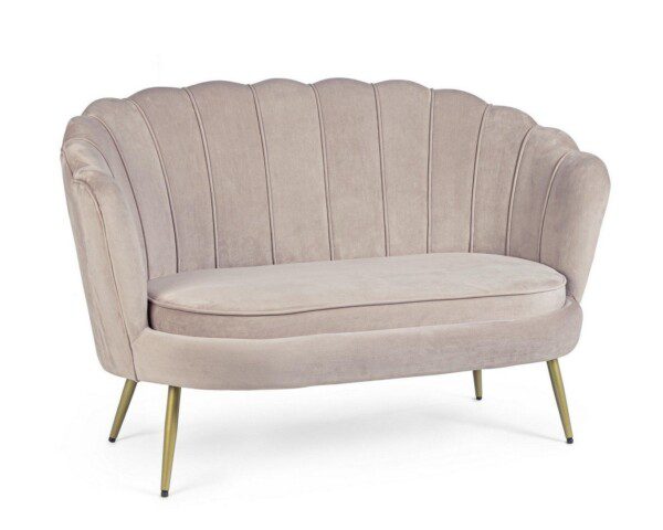 GILIOLA 2-Sitzer Sofa hellgrau