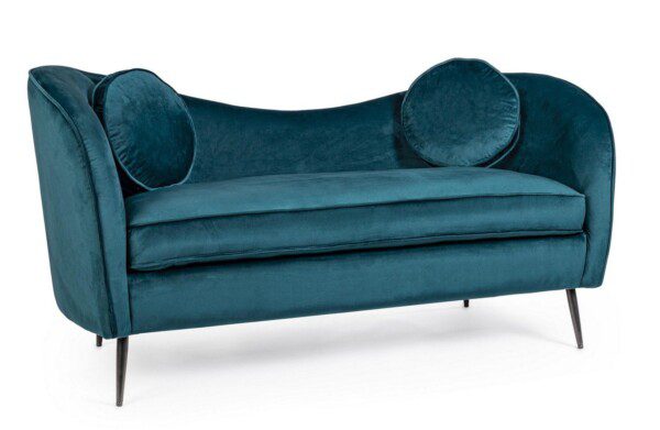 CANDIS petrol 2-Sitzer Sofa