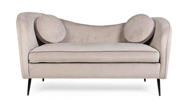 CANDIS hellgrau 2-Sitzer Sofa – Bild 2