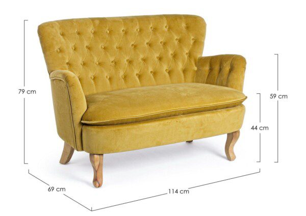 ORLINS senf 2-Sitzer Sofa – Bild 7