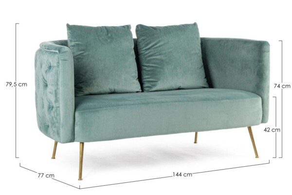 TENBURY TIFFANY 2-Sitzer Sofa mint – Bild 7