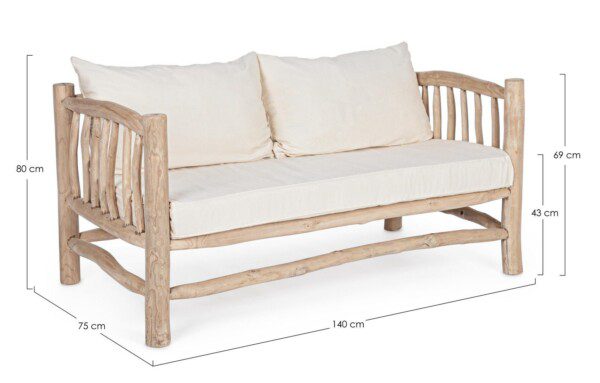 SAHEL Sofa natur – Bild 3