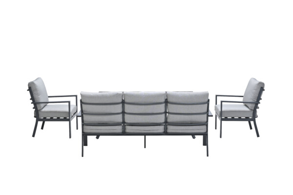Sergio Lounge carbon black / light grey – Bild 3
