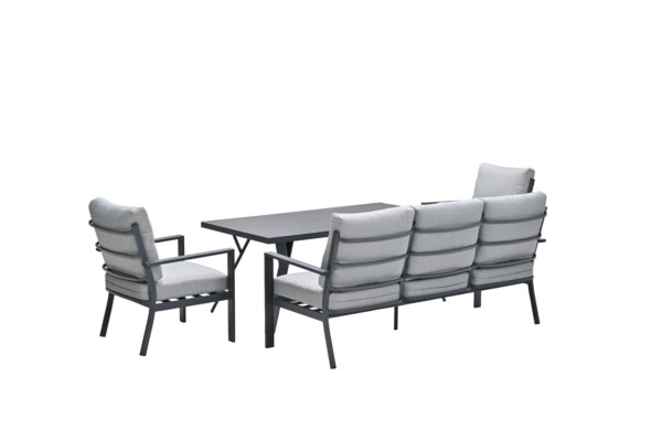 Sergio Lounge carbon black / light grey – Bild 4