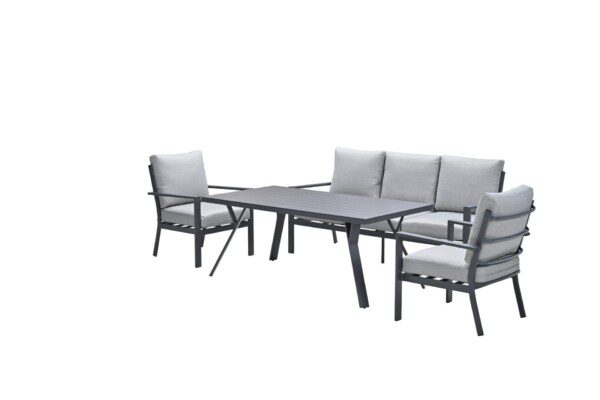 Sergio Lounge carbon black / light grey – Bild 2