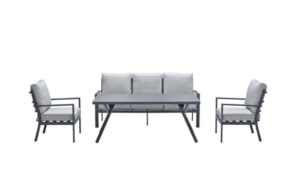Sergio Lounge carbon black / light grey