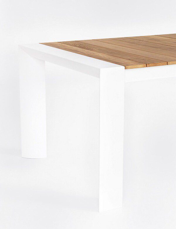 CAMERON Tisch 228-294 x 100 x H75 cm weiß – Bild 3