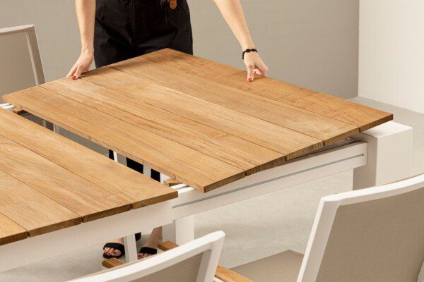 CAMERON Tisch 228-294 x 100 x H75 cm weiß – Bild 10