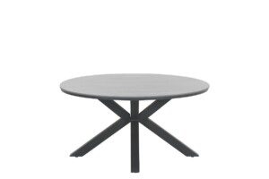 Edison Tisch Ø 148 x H74 cm carbon black / grey teak Vironwood