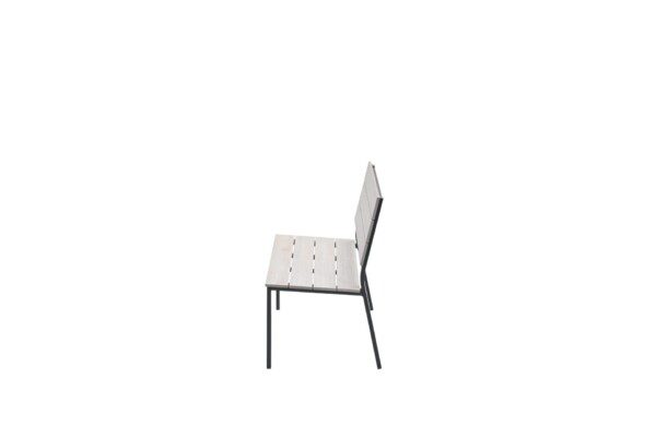 Jondal Parkbank L125 carbon black / light teak imowood – Bild 3