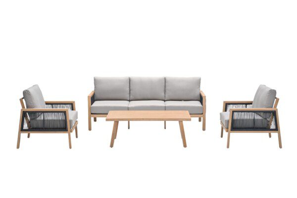 Decala Lounge light teak alu / taupe