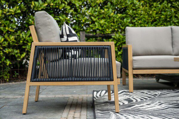 Decala Lounge light teak alu / taupe – Bild 9