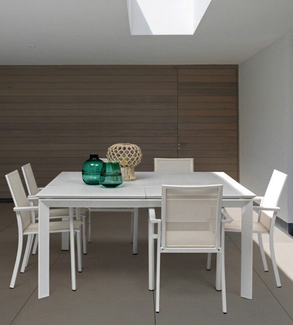 KONNOR Tisch 110-160 x 160 x H77.5 cm weiß – Bild 10