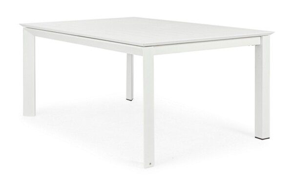 KONNOR Tisch 110-160 x 160 x H77.5 cm weiß – Bild 3