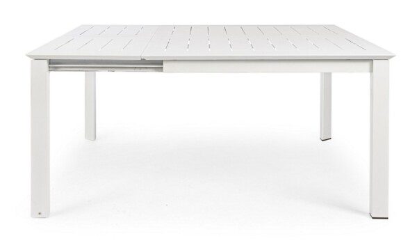 KONNOR Tisch 110-160 x 160 x H77.5 cm weiß – Bild 5