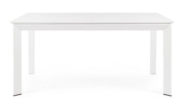 KONNOR Tisch 110-160 x 160 x H77.5 cm weiß – Bild 6
