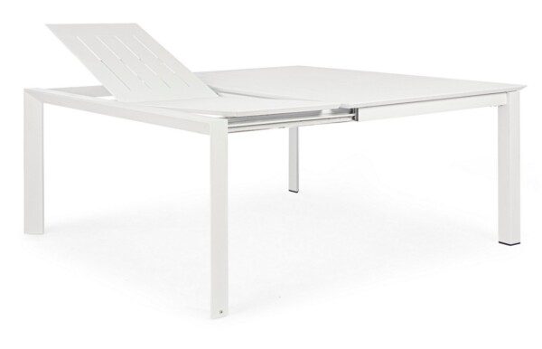 KONNOR Tisch 110-160 x 160 x H77.5 cm weiß – Bild 8