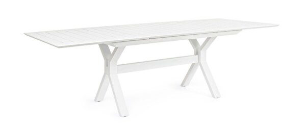 KENYON Tisch 180-240 x 100 x H76 cm weiß