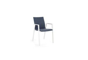 ODEON Stuhl weiß-denim