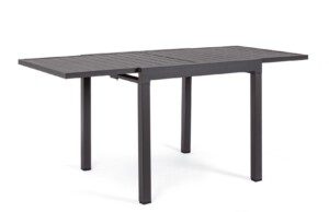 PELAGIUS Tisch 83-166 x 80 x H75 cm anthrazit