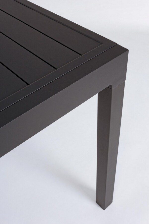 PELAGIUS Tisch 83-166 x 80 x H75 cm anthrazit – Bild 4